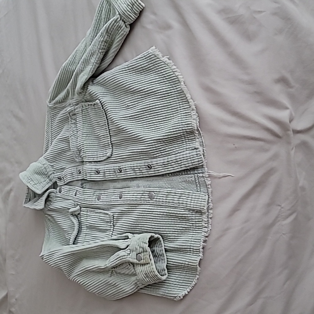 Girls Corduroy Button Up Shirt